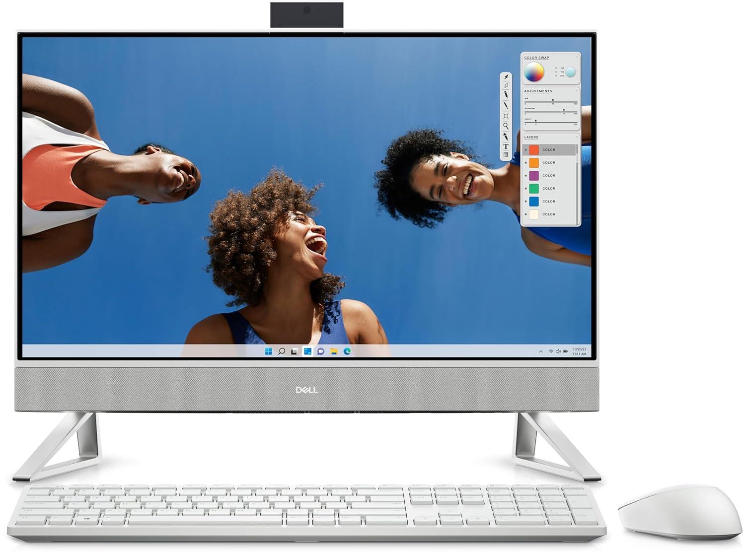 Dell Inspiron 24 AIO (5430) Windows 11 Home, Intel Proc I5-1334U |8 GB 512GB SSD| Intel Graphics | 23.8" FHD | Win 11+MSO