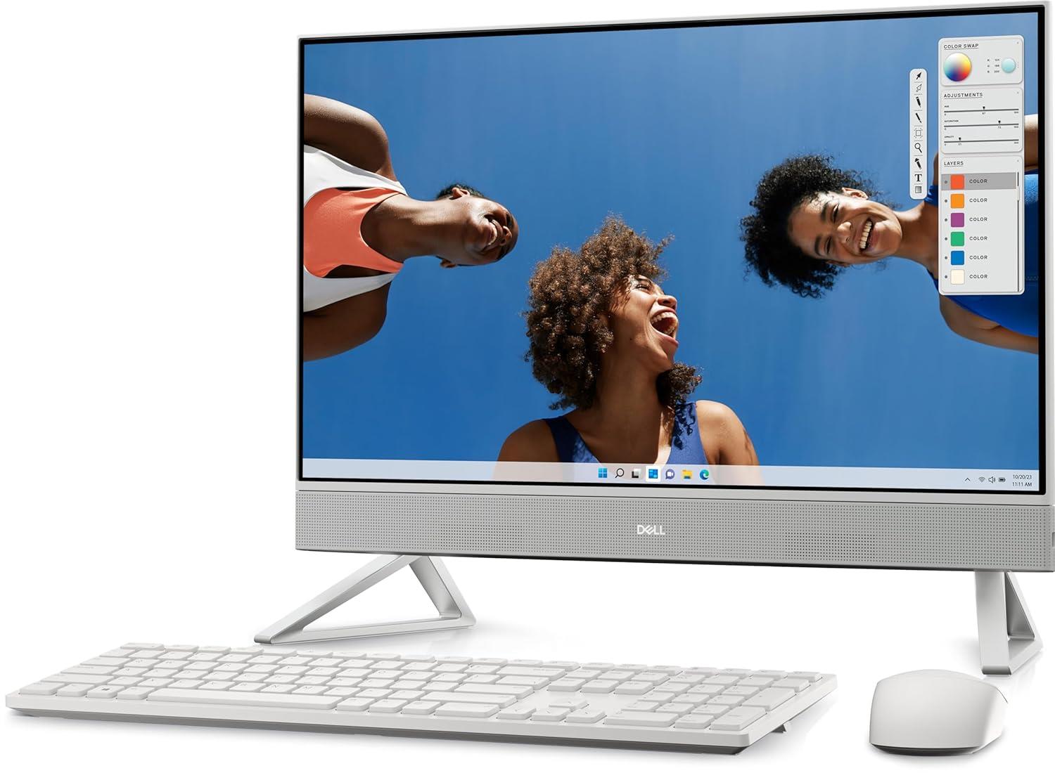 Dell Inspiron 24 AIO (5430) Windows 11 Home, Intel Proc I5-1334U |8 GB 512GB SSD| Intel Graphics | 23.8" FHD | Win 11+MSO