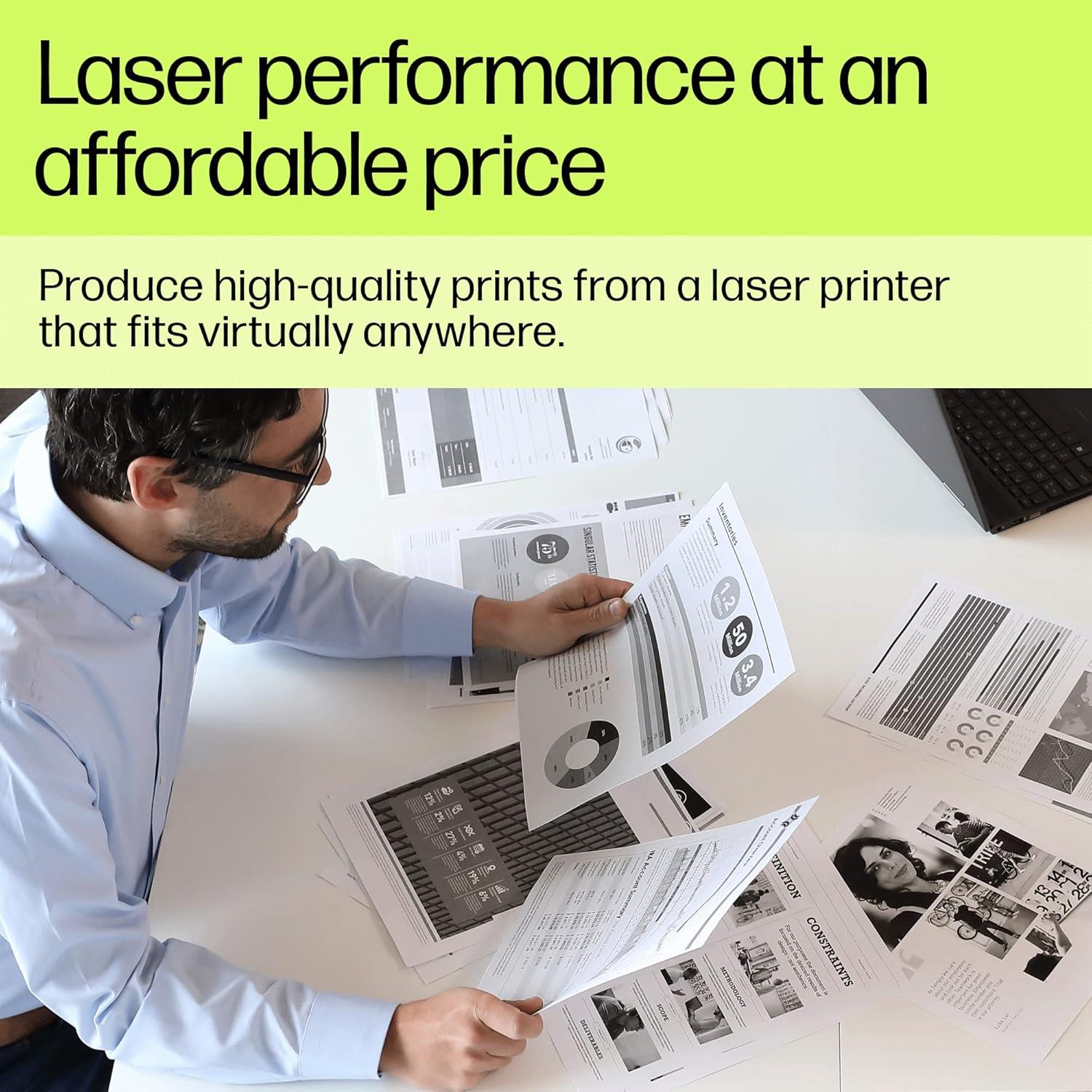 HP Laser MFP 1188Fnw, Wireless, Print, Copy, Scan, Fax, 40-Sheet ADF, Hi-Speed USB 2.0, Ethernet, Up To 21 Ppm, 150-Sheet Input Tray, 100-Sheet Output Tray, Black And White