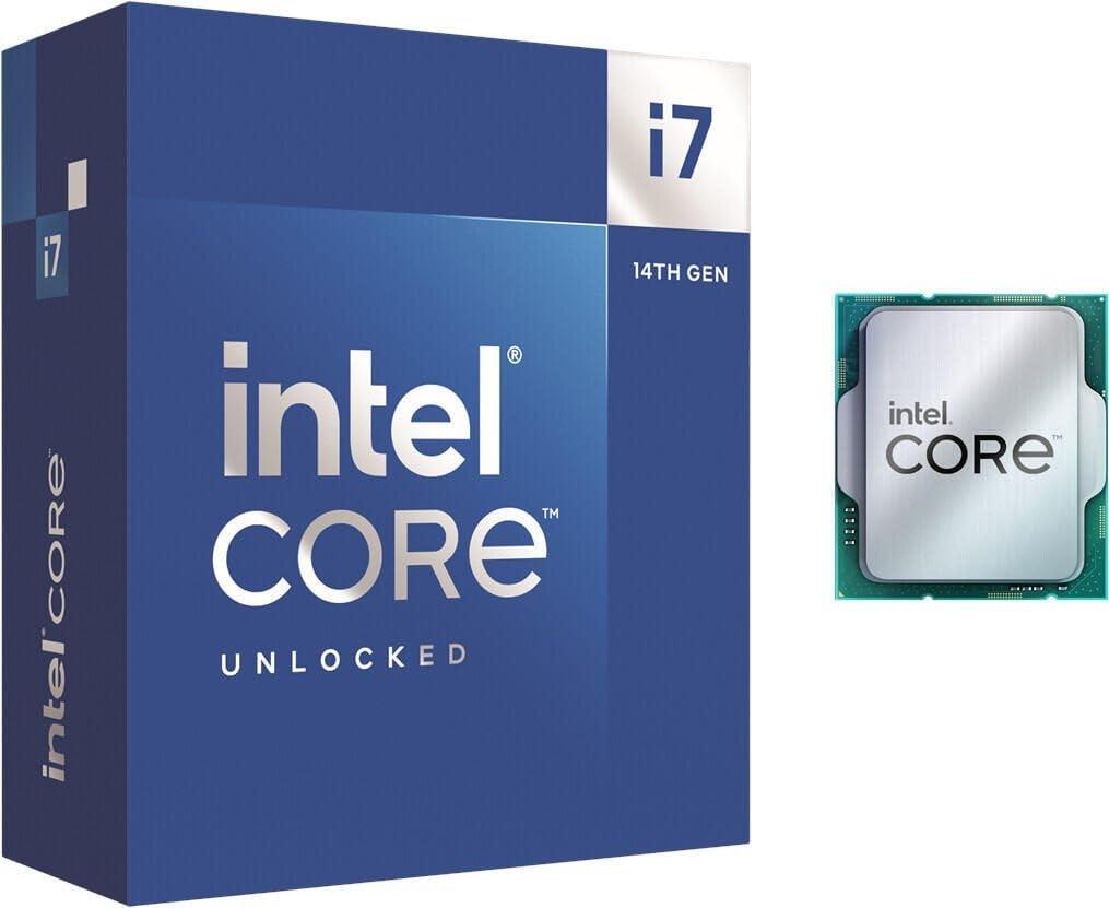 Intel Core I7-14700K LGA 1700 New Gaming Desktop Processor 20 Cores (8 P-Cores + 12 E-Cores) With Integrated Graphics - Unlocked