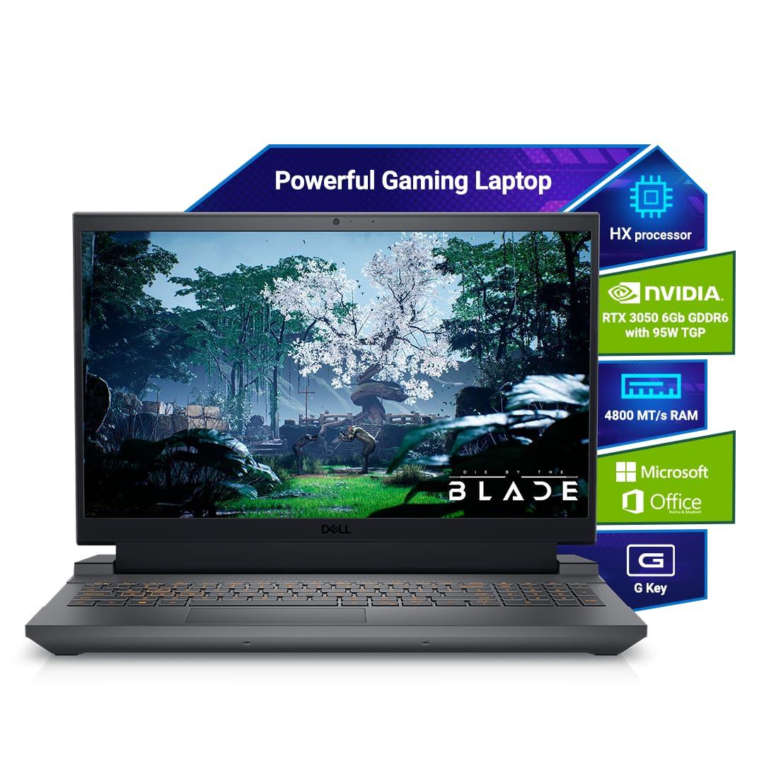 Dell G15-5530 Gaming Laptop, Intel Core I5-13450HX Processor, 16GB DDR5, 512GB,NVIDIA RTX 3050,6GB GDDR6, 15.6" (39.62Cm) FHD 120Hz 250 Nits, Backlit KB Orange,Windows 11 + MSO