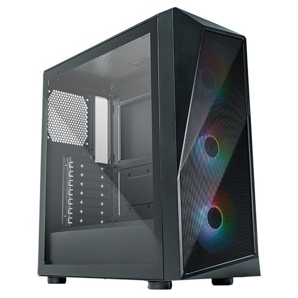 Cooler Master CMP520 Mesh Computer Case - 280Mm Radiator Support | High Airflow Case | 3 X 120Mm ARGB Fans Pre-Installed | Gaming Case, Black